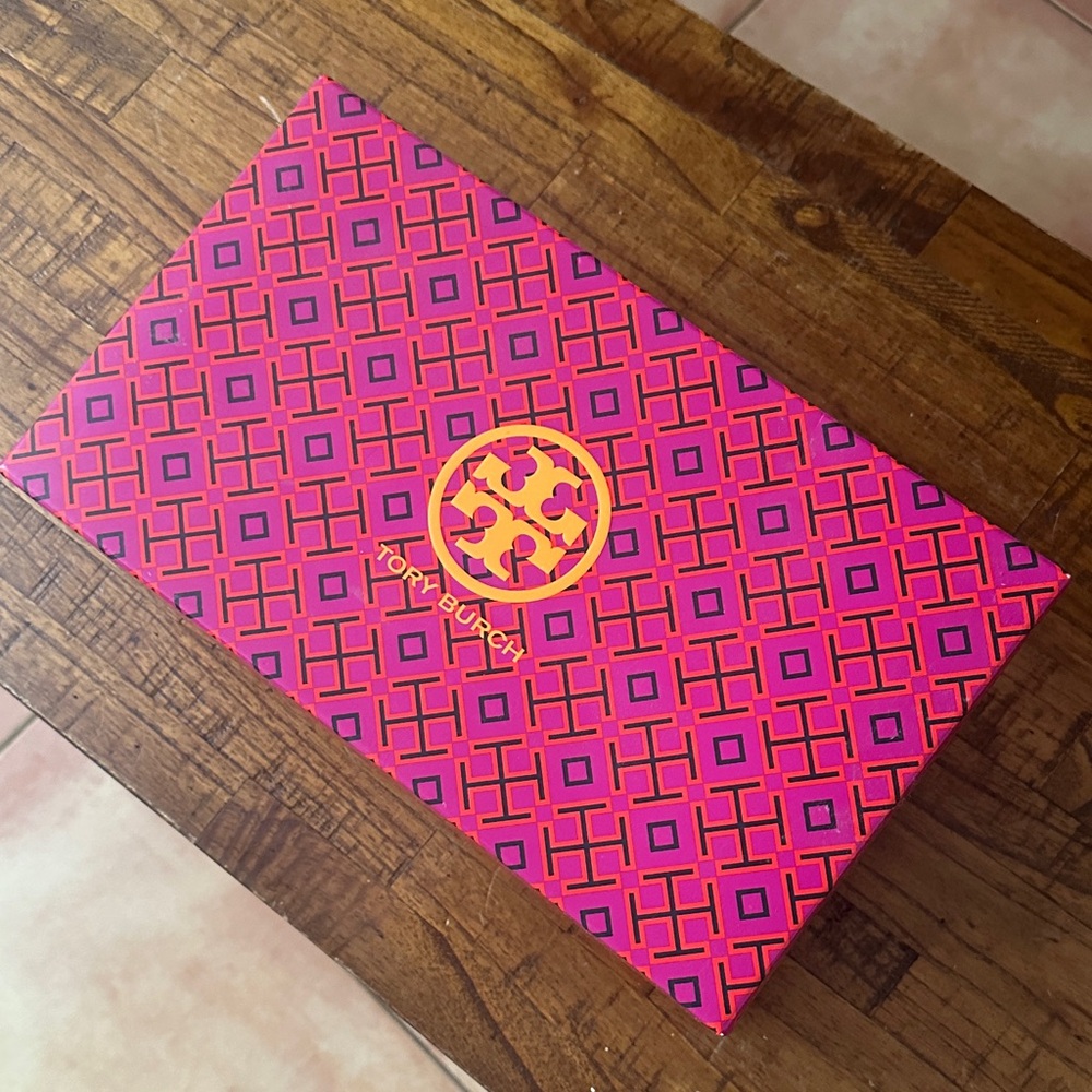 Tory Burch Pink and Orange Geometric Box